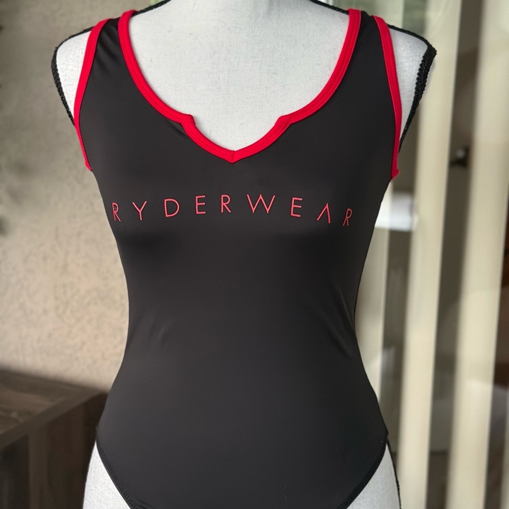 Ryderwear Black Bodysuit with Red Trim - Picture 6 of 8